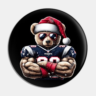 New England Patriots Christmas Pin