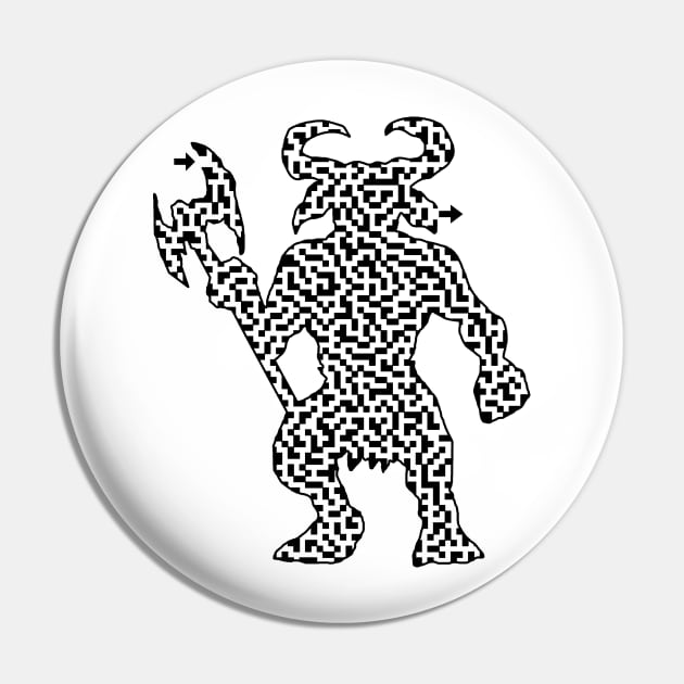 Minotaur Maze Pin by gorff