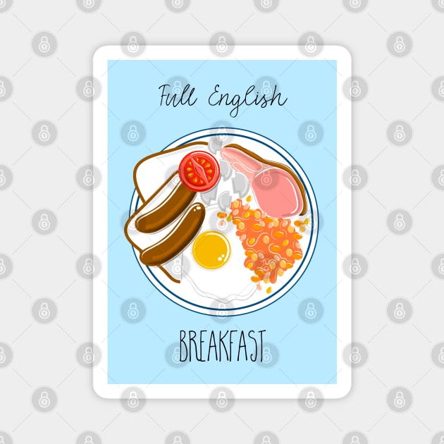 Full English Breakfast Magnet by AdamRegester