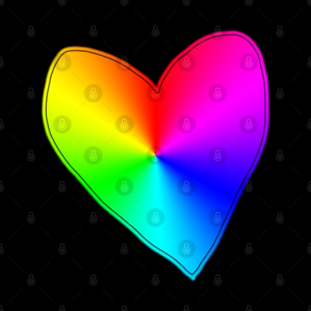 Small Spectrum Heart by ellenhenryart