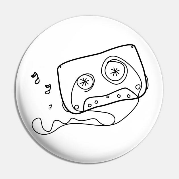 dented tape cassette Pin by bloomroge