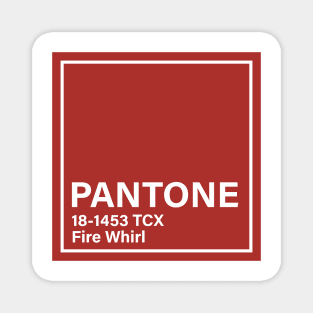 pantone 18-1453 TCX Fire Whirl Magnet