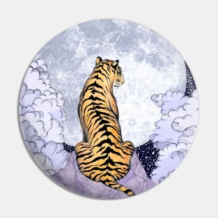 Tiger Moon Colour Version Pin