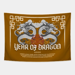 Year of Dragon Chinese Lunar Year 2024 Tapestry