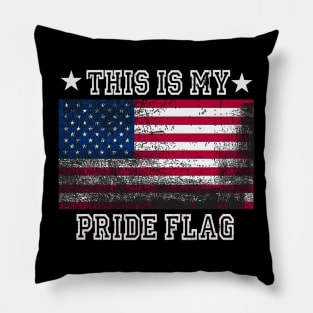 This Is My Pride Flag Shirt U USA Patriotic Flag Tee American Pillow