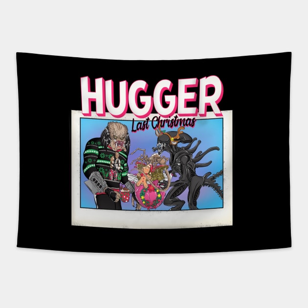 Last Christmas I Gave You My Hugger Tapestry by KakenC