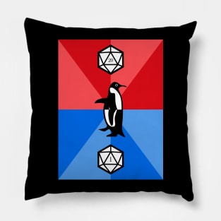 Critical Fail Penguin Meme TRPG Tabletop RPG Gaming Addict Pillow