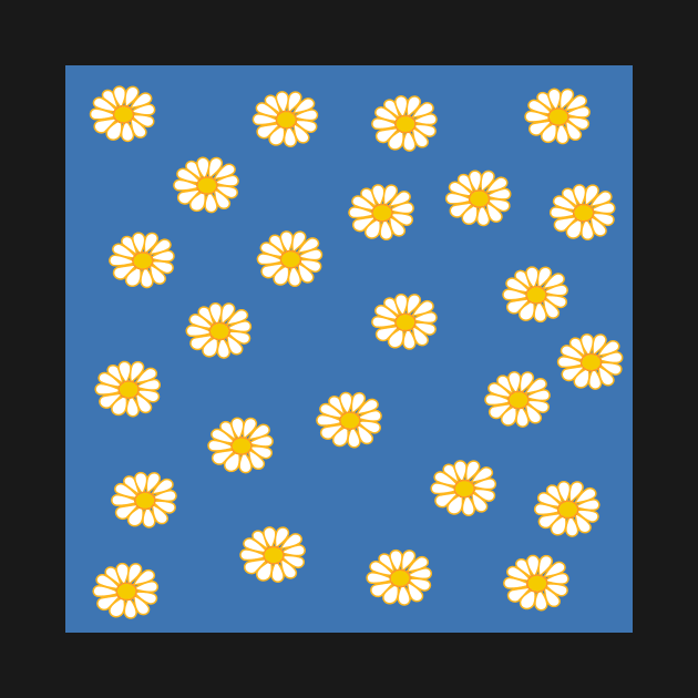 simple hippy daisy pattern by pauloneill-art