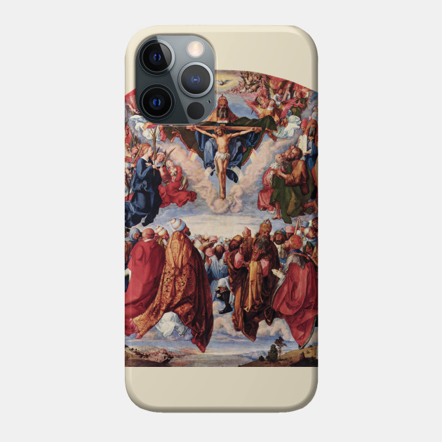 Adoration of the Trinity by Albrecht Durer - Jesus Christ - Phone Case