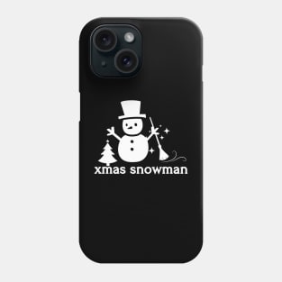 xmas snowman Phone Case