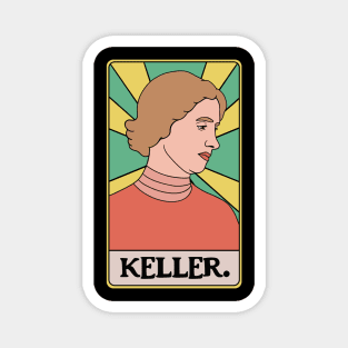 Helen Keller Tarot Card - Female Feminist Novelist Writer Author Literature Read Magnet