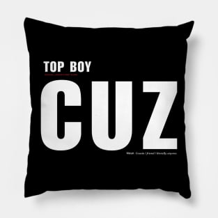 Netflix TOP BOY CUZ explainer Pillow