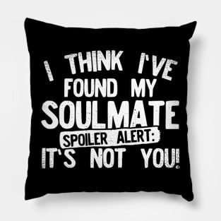 I Think I've Found My Soulmate... Spoiler Alert Its Not You! Pillow