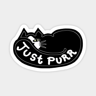 JUST PURR, Tuxedo Cat Magnet