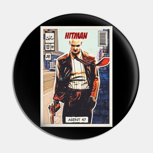 Hitman Comic Pin by Durro