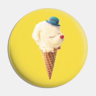 Cute Puppy Ice Cream Pin