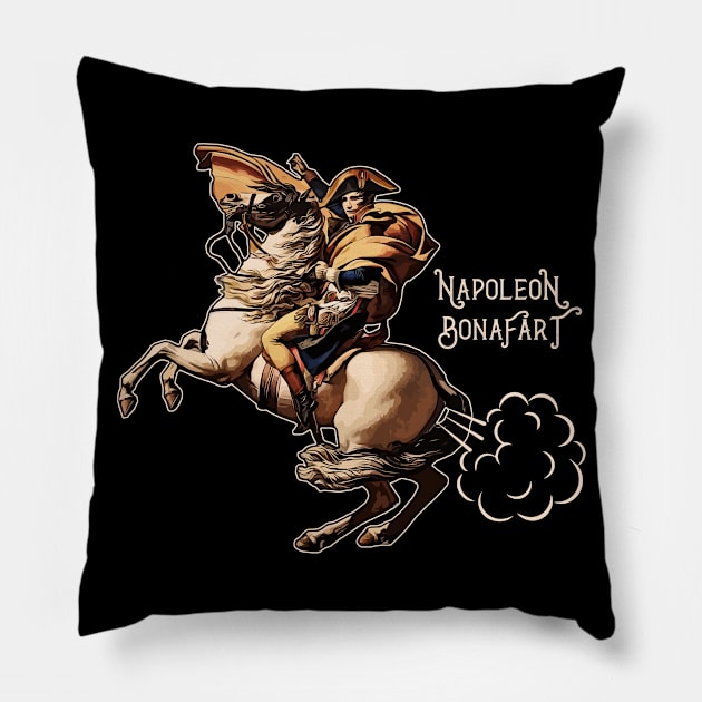 Napoleon BonaFart Pillow by Alema Art