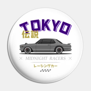 Tuner Silver Hakosuka JDM Pin