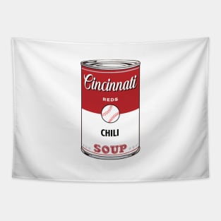 Cincinnati Reds Soup Can Tapestry