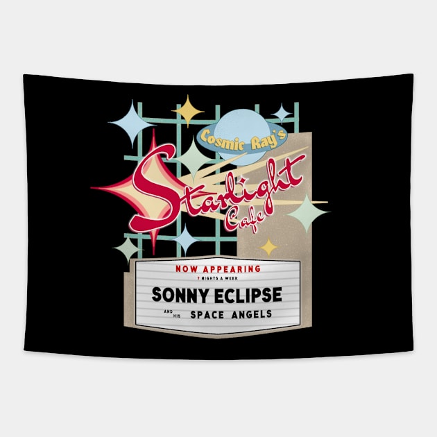 Starlight Cafe Sign Tapestry by ThemeParkPreservationSociety