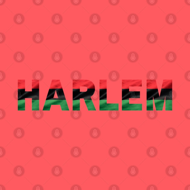 Harlem Texted Based | African Flag Color Design by Harlems Gee