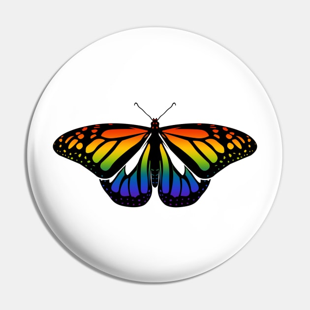 LGBTQ+ Pride Butterfly Pin by brendalee