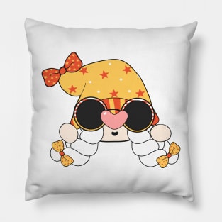 summer Retro vintage Groovy Gnome with cute funny and cheerful character that is going to have the smiles on your face. Pillow