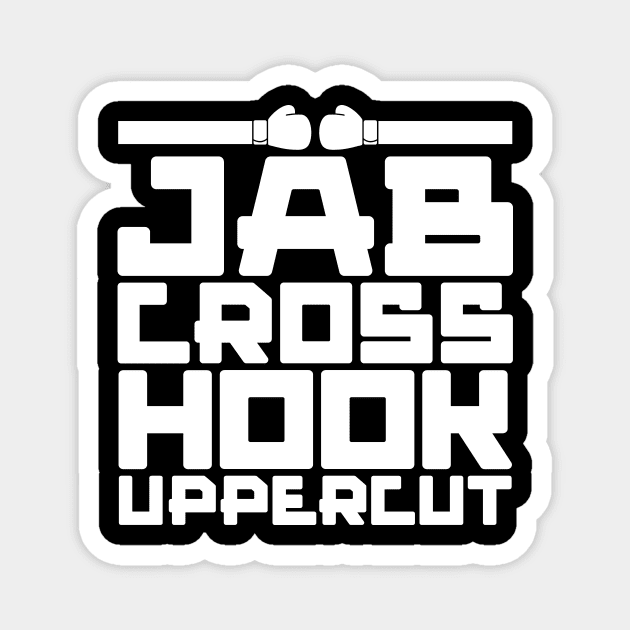 Jab Cross Hook Uppercut Magnet by colorsplash