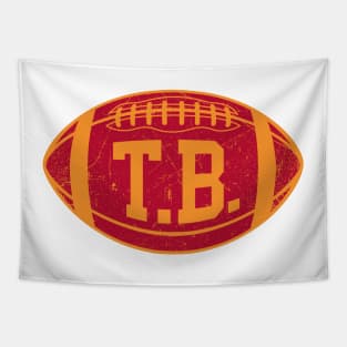 TB Retro Football - White Tapestry