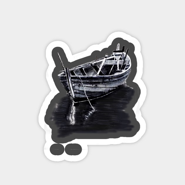Rowboat Magnet by tavartist