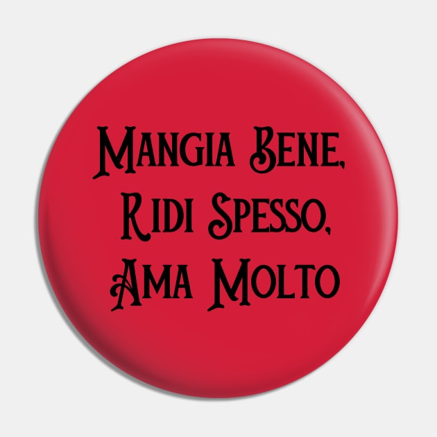 Italy Gift Italian Language Expression Polyglot Teacher Roe Pin by InnerMagic