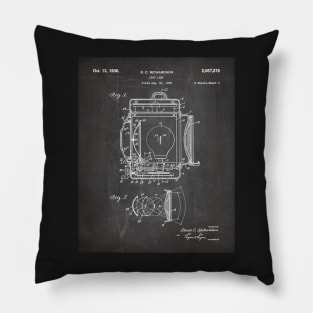 Film Spot Lamp Patent - Cinema Student Film Student Art - Black Chalkboard Pillow