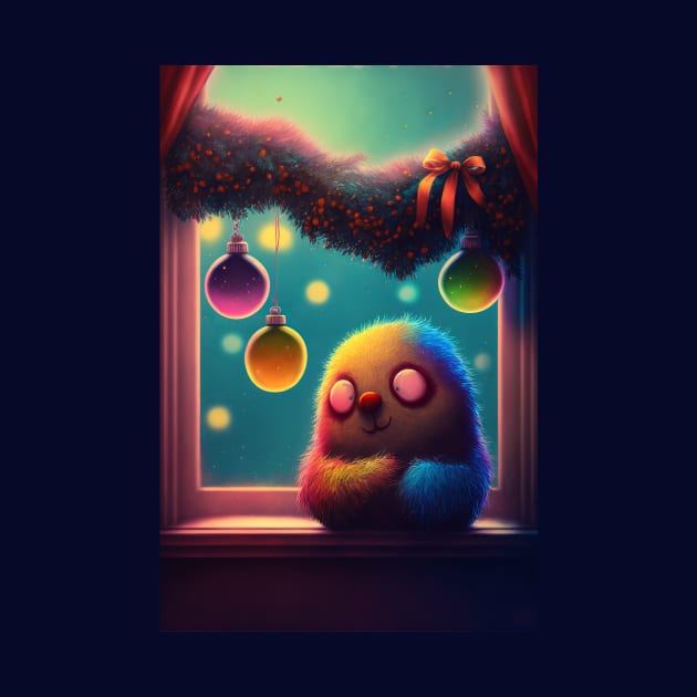 Christmas cutie sitting on the windowsill by MorningPanda