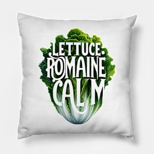 lettuce romaine calm t-shirt Pillow