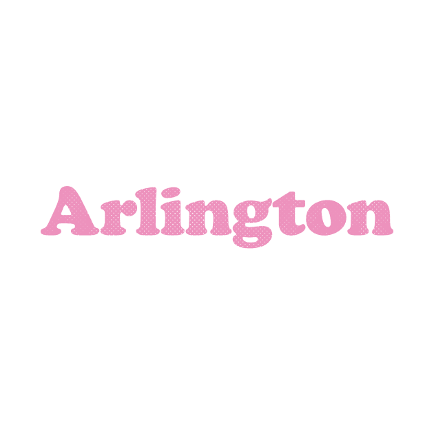 Arlington, Texas - TX  Retro Typography by thepatriotshop