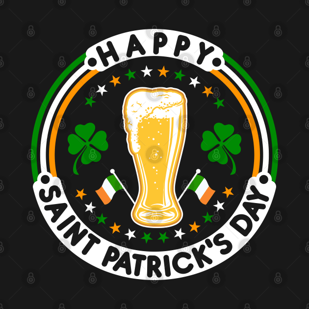 Happy Saint Patrick's Day|Beer|Clovers|Tees by GoodyBroCrafts