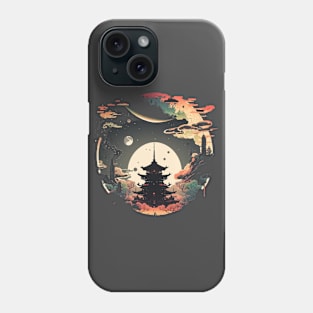 Japanese Temple Tokyo  Asian Inspired Retro Japan Phone Case