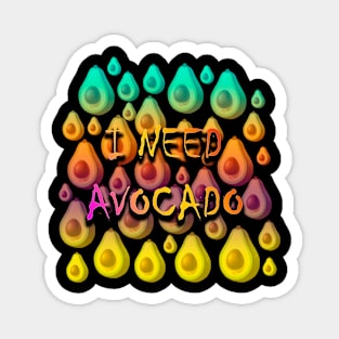 avocado popart Magnet