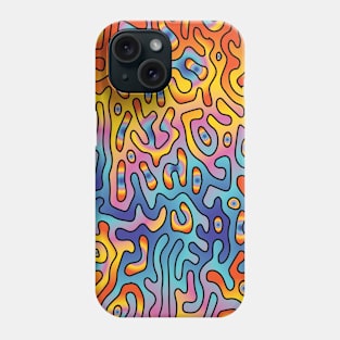 Seamless Turing Pattern Abstract Colored Phone Case