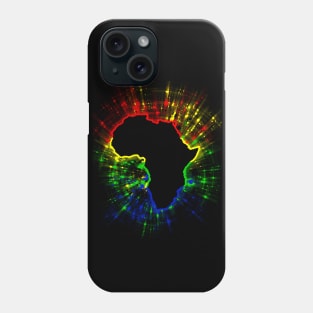 South African Flag Colours and Continent Phone Case