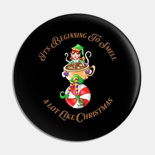 Christmas Coffee saying  or hot cocoa happy elf Pin