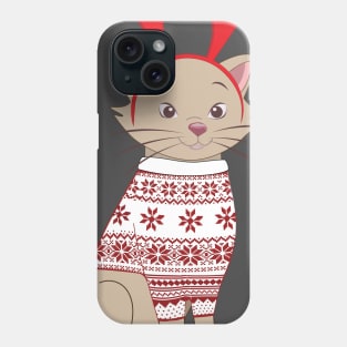 christmas cat Phone Case