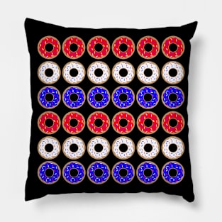 Patriotic Donuts (Horizontal) Pillow