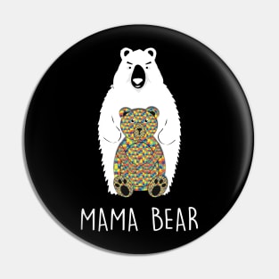 Bear TShirt Mama Autism Shirt Mother's Day Gift Pin