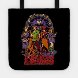 Dungeons and Mysteries - RPG Vintage Dog Cartoon Tote