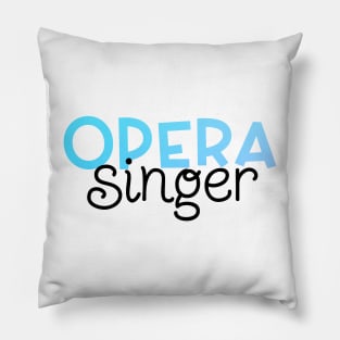 Opera Singer Blue Gradient Pillow