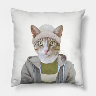 Hip Hop Cat Pillow