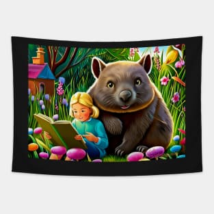 Wombat story time Tapestry