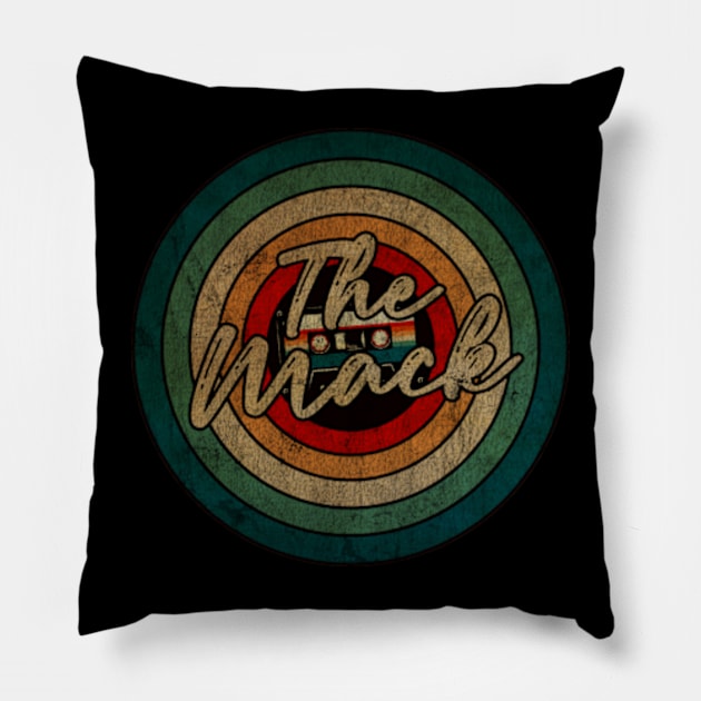 The Mack_ - Vintage Circle kaset Pillow by WongKere Store