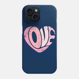 Love typography Pink Trendy Colors Phone Case